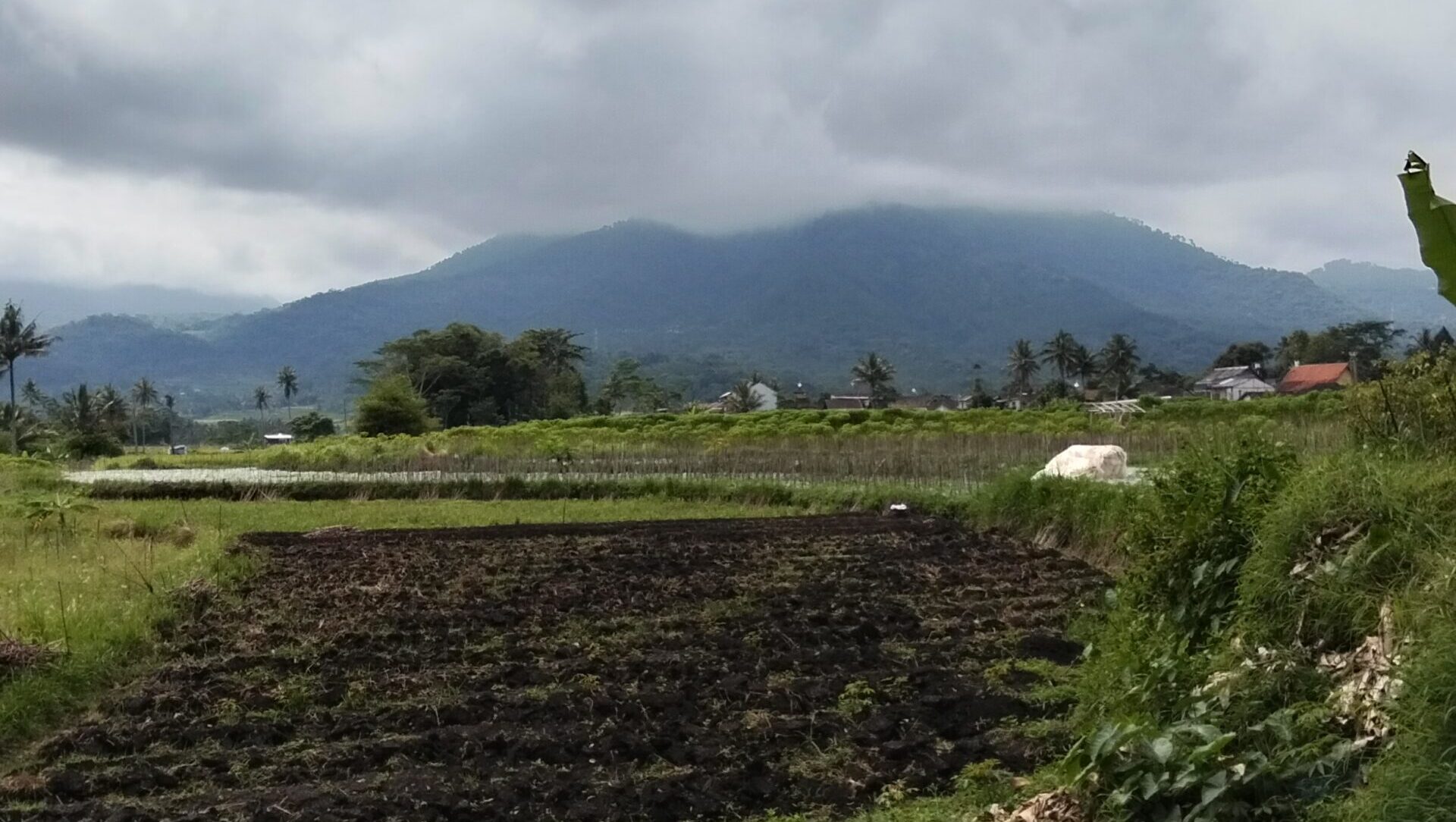 Beautiful morning view of a small town in Indonesia for slow living inspiration.